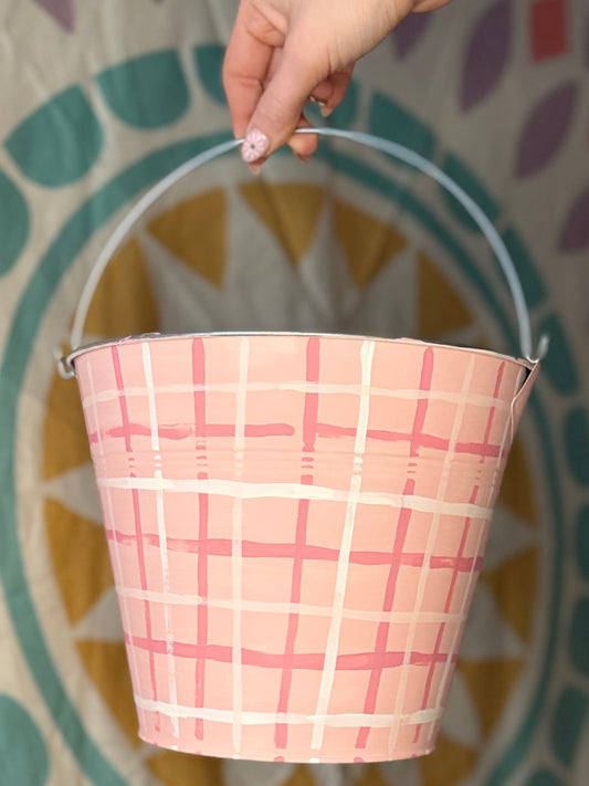 Easter Bucket Hand Painted