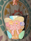 Easter Bucket Hand Painted