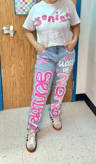 Custom Denim Jeans- Hand Painted
