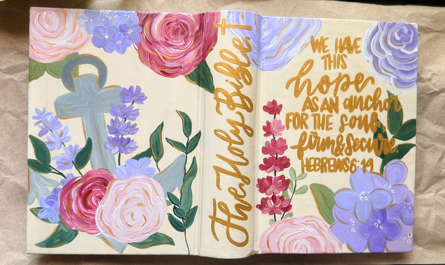 Custom Hand Painted Bible