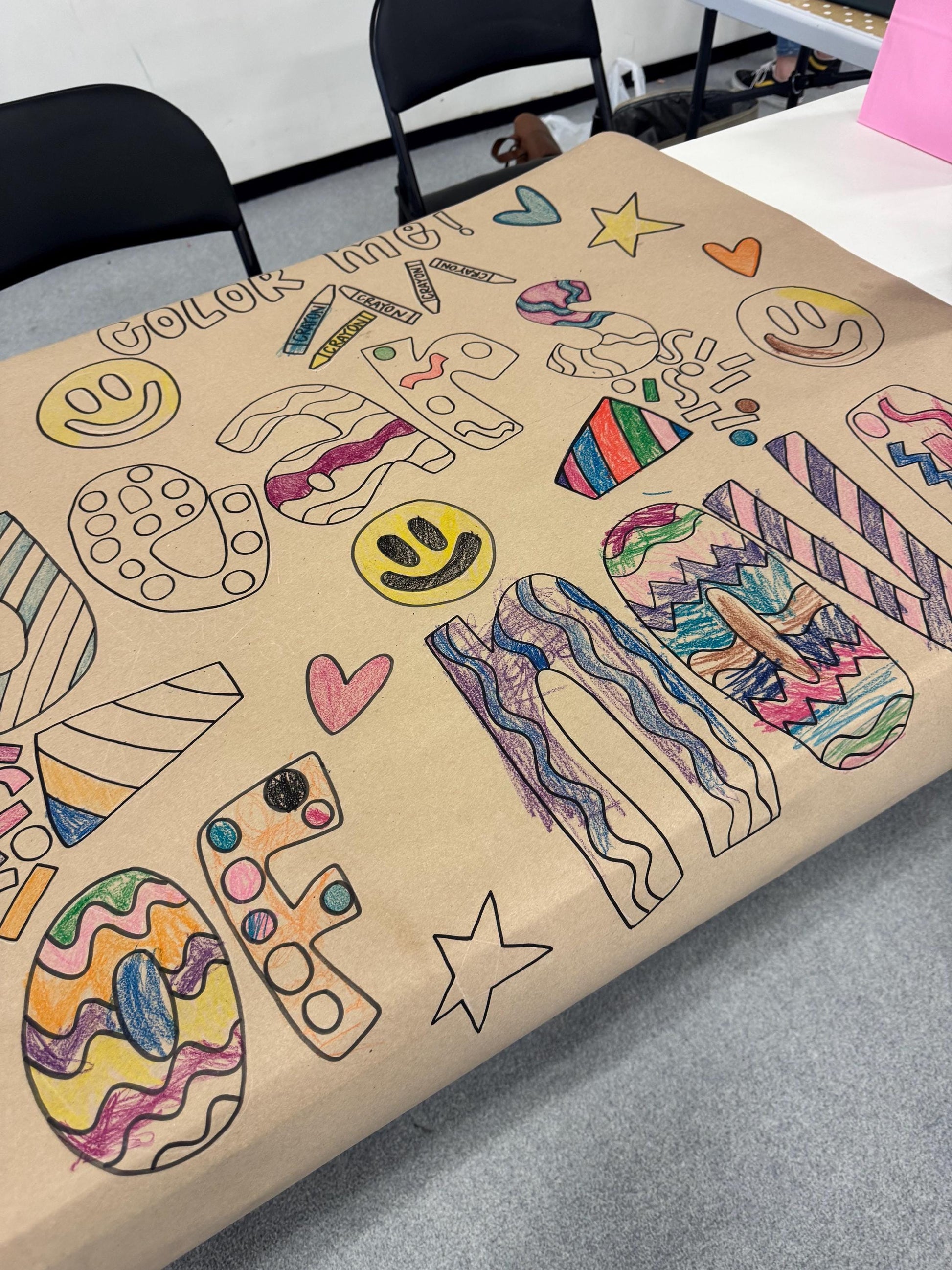 Custom Coloring Sheet Giant Coloring Sheet Event Activity Banner Butcher Paper Coloring Book