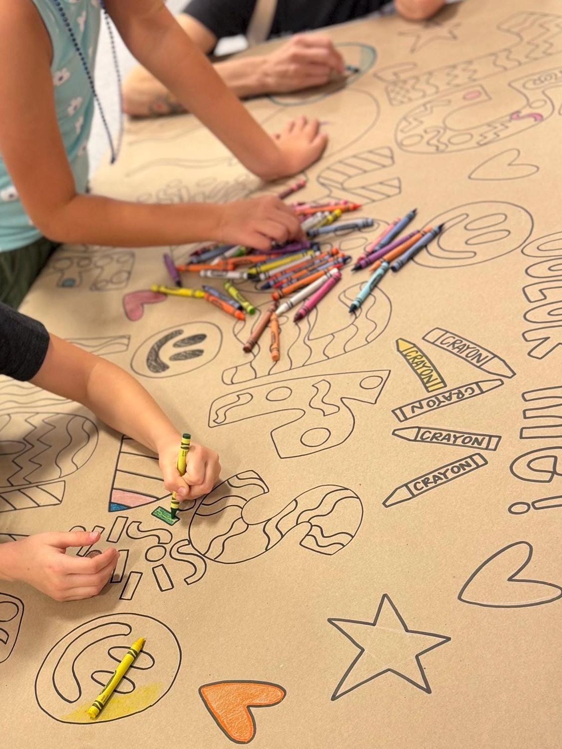 Custom Coloring Sheet Giant Coloring Sheet Event Activity Banner Butcher Paper Coloring Book