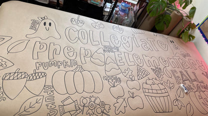 Custom Coloring Sheet Giant Coloring Sheet Event Activity Banner Butcher Paper Coloring Book