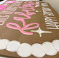 Custom Birthday Banner Painted Thick Paper: Tropical Theme Party Decor