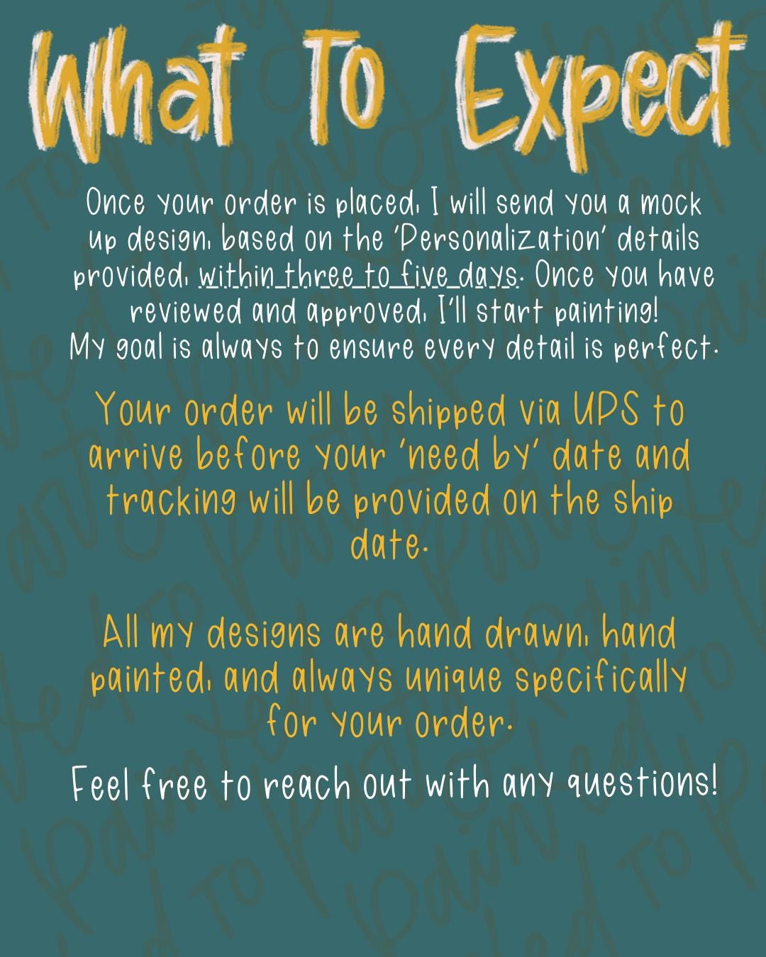 Holiday Banner Custom Hand Painted Sign Poster Christmas Thanksgiving Party Butcher Paper Decor