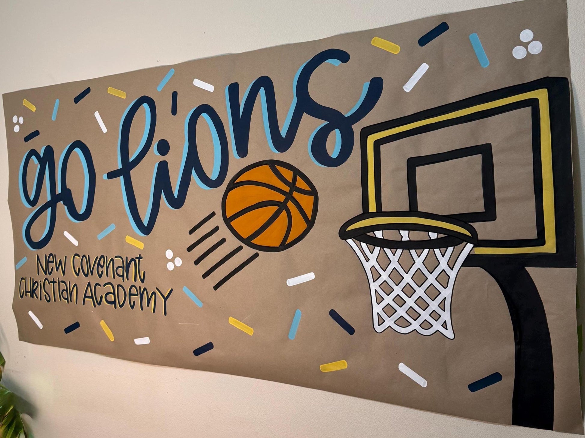Sports Banner Custom Poster Butcher Kraft Paper Sign Football Basketball Volleyball Baseball Game Day