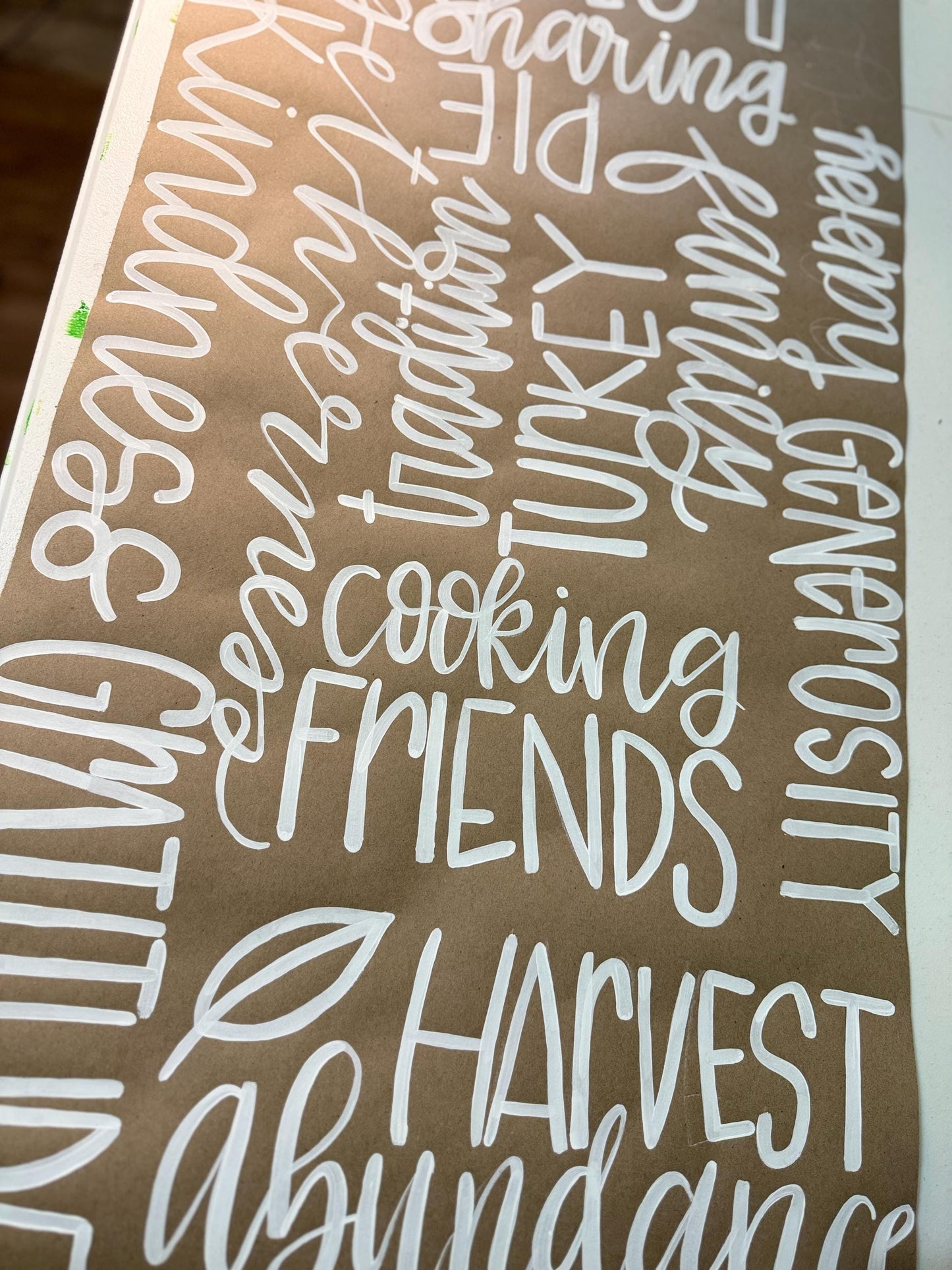 Custom Table Runner Hand Painted — Personalized Event Decor