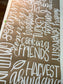 Custom Table Runner Hand Painted — Personalized Event Decor