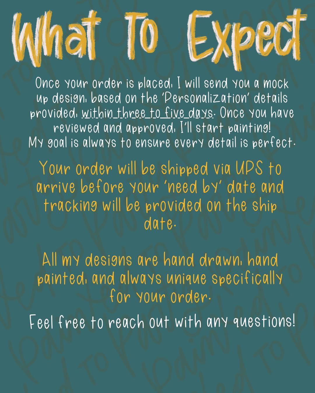 First Birthday Banner Hand Painted Kraft Butcher Paper Sign Personalized Party Decor