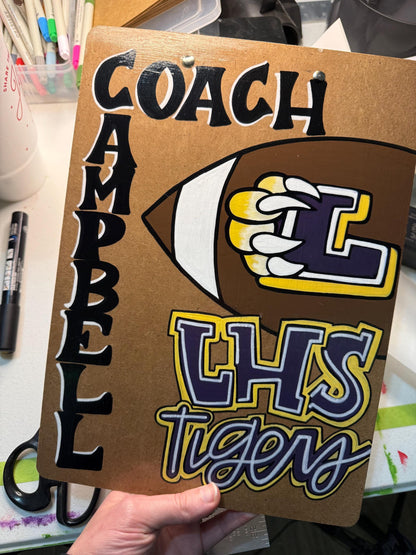 Custom Clipboard Hand Painted | Personalized Clipboard | Teacher, Nurse, Coach, Office Gift