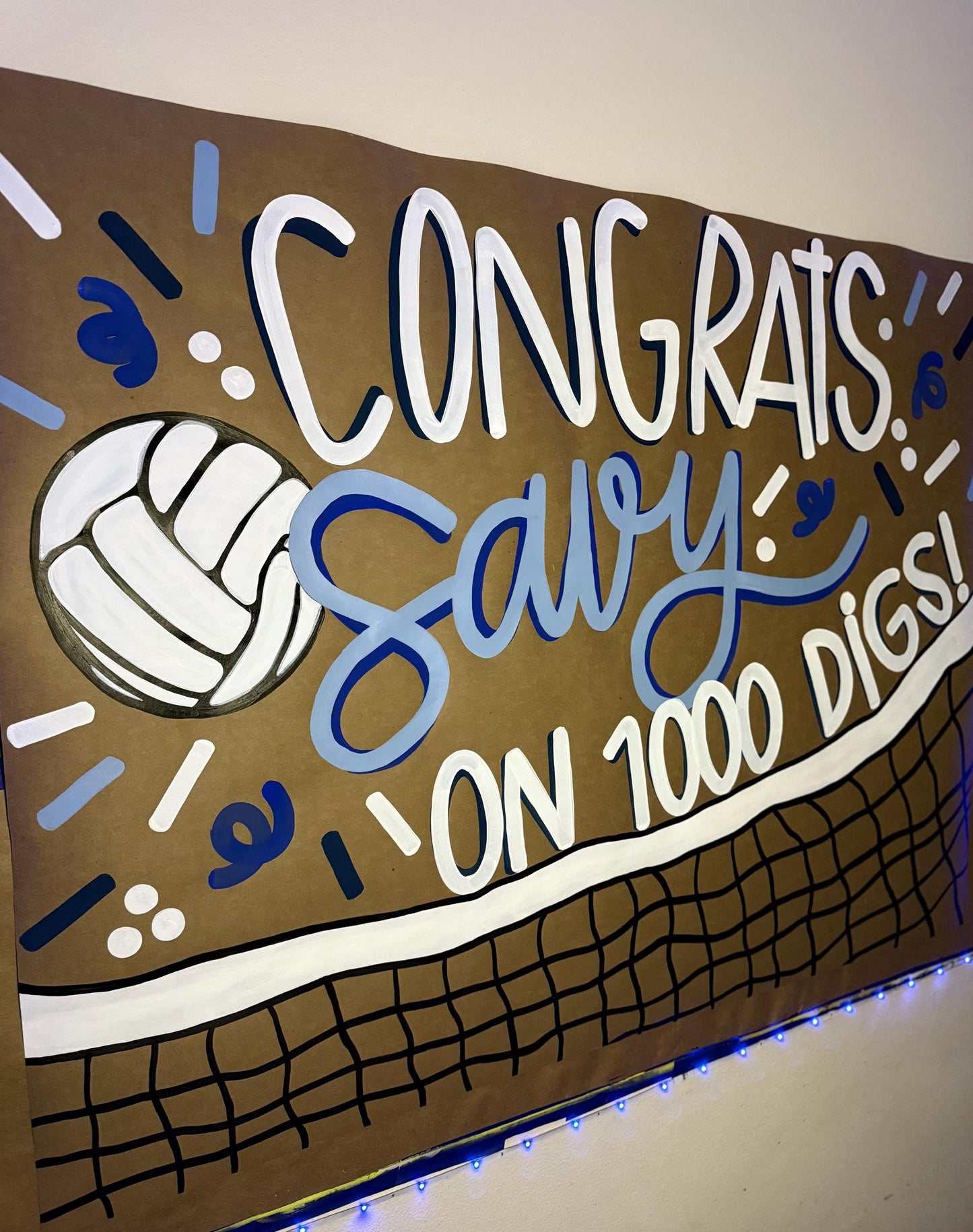 Sports Banner Custom Poster Butcher Kraft Paper Sign Football Basketball Volleyball Baseball Game Day