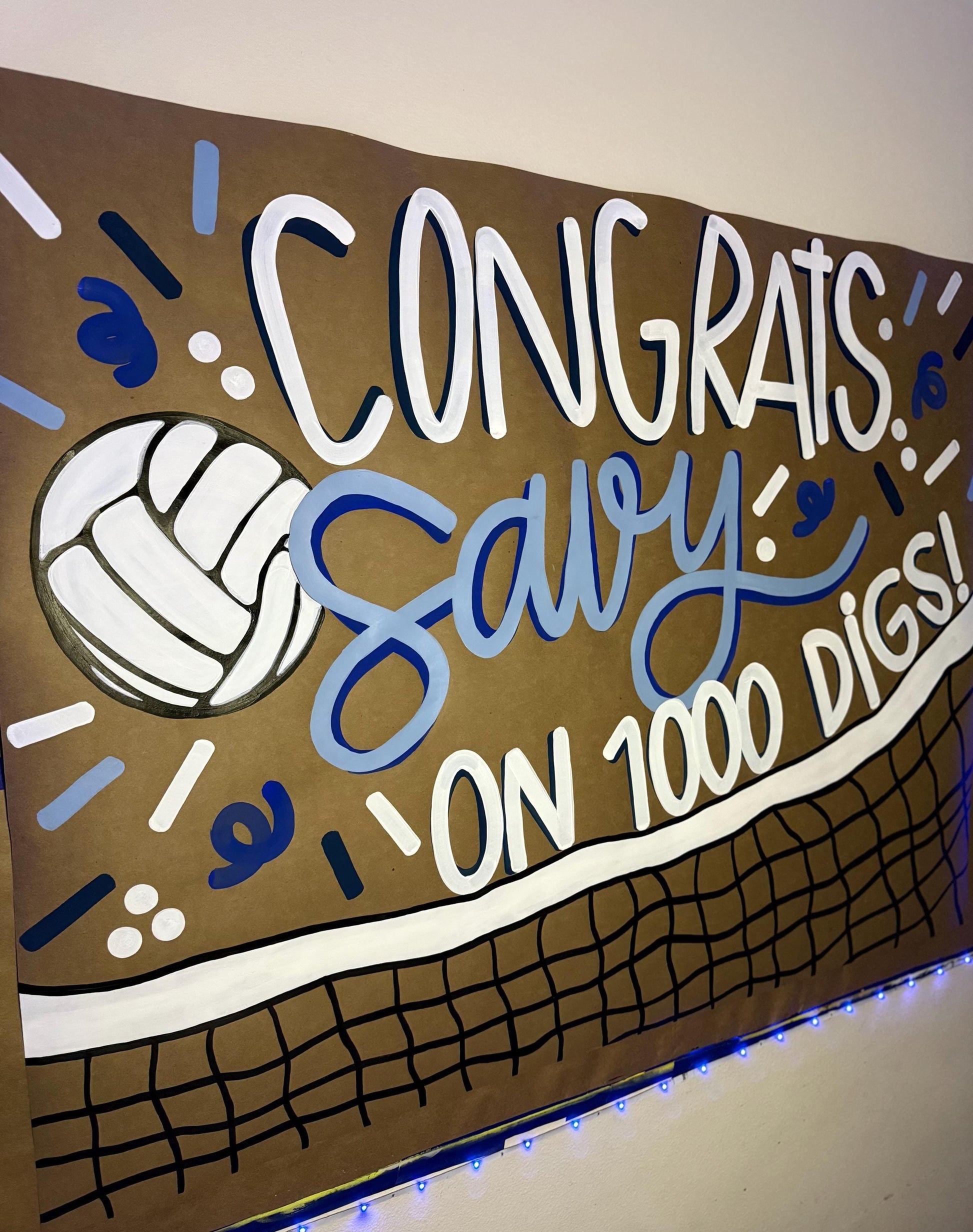 Sports Banner Custom Poster Butcher Kraft Paper Sign Football Basketball Volleyball Baseball Game Day