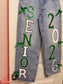 Custom Painted Jeans Senior School Spirit
