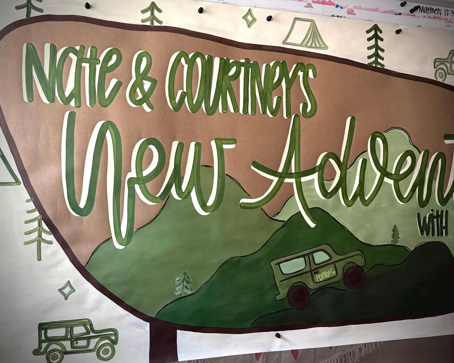Custom Baby Shower Banner: Hand Painted Kraft Paper Party Decor, Silly Goose