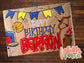 Custom Banner Sign Poster Hand Painted Party Personalized Butcher Paper Decor
