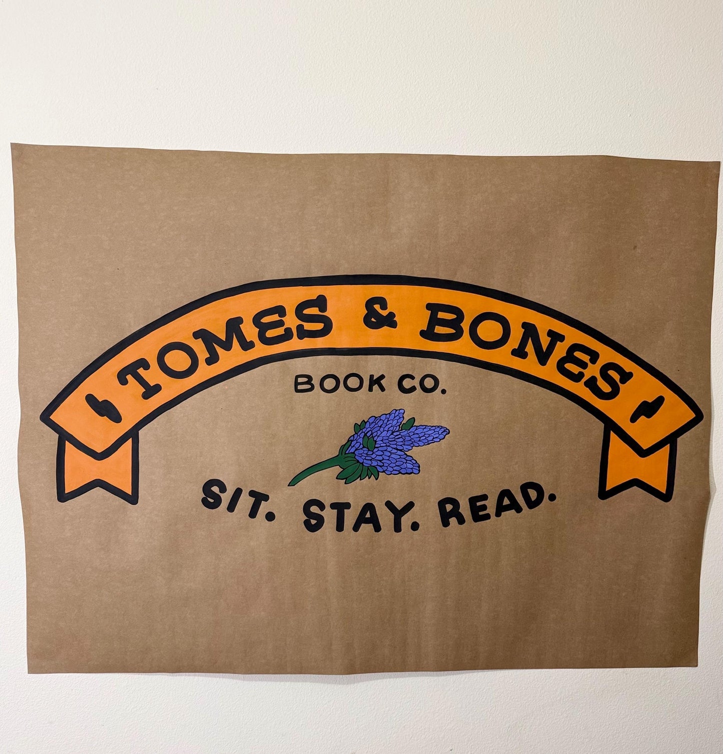 Custom Event Banner Poster THICK Kraft Paper Grommets