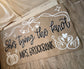 Couples Shower Banner Custom: Hand Painted Kraft Paper, Party Decor, Engagement Party BBQ
