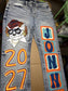 Custom Senior Jeans Painted: You provide the jeans School Spirit