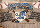 Custom Banner Painted Poster Thick Kraft Paper Grommets New to the Club