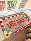 Couples Shower Banner Custom: Hand Painted Kraft Paper, Party Decor, Engagement Party BBQ