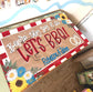 Couples Shower Banner Custom: Hand Painted Kraft Paper, Party Decor, Engagement Party BBQ