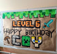 Birthday Banner Custom Hand Painted Kraft Paper Party Decor