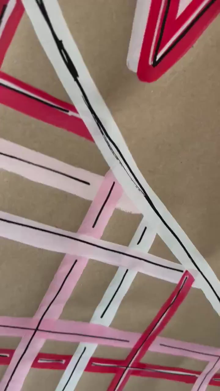 Valentine’s Banner Custom Hand Painted Sign Poster Party Butcher Paper Decor